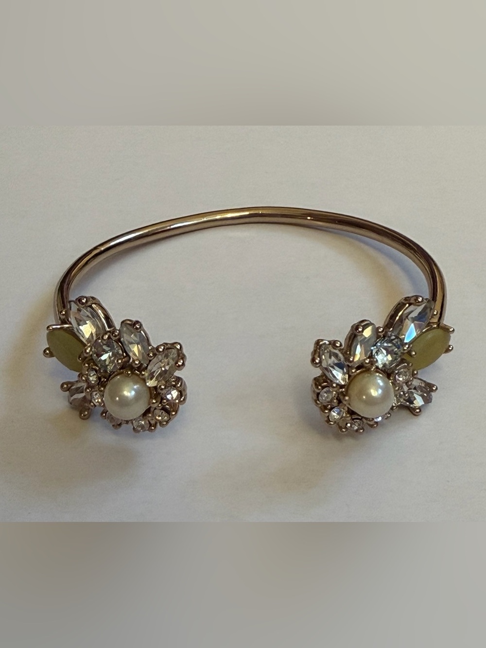 Gem Cluster Cuff Bracelet